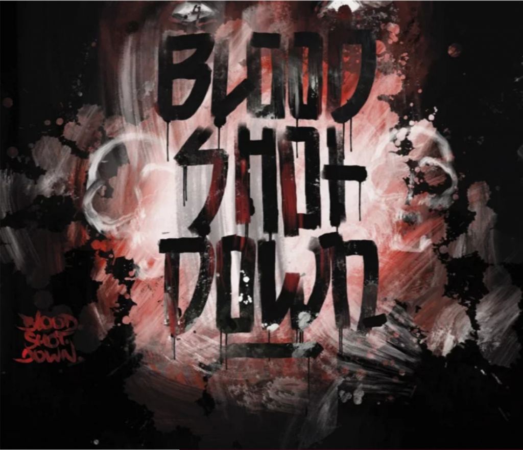 Blood Shot Down Banner